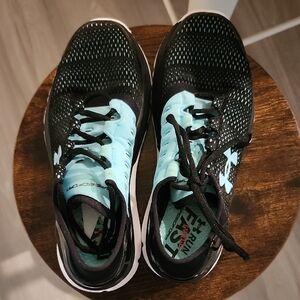 Under Armour Black and Blue Athletic Shoes